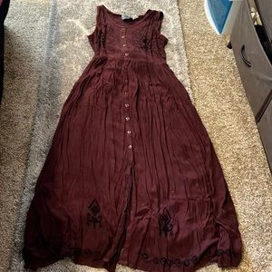 Vintage 90s button up dress